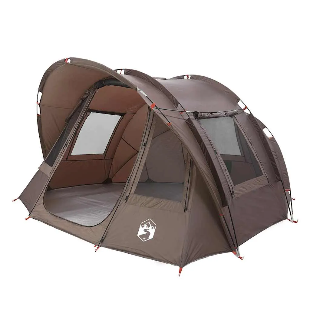 Angelzelt Campingzelt 330x315x176 cm Braun wasserdicht