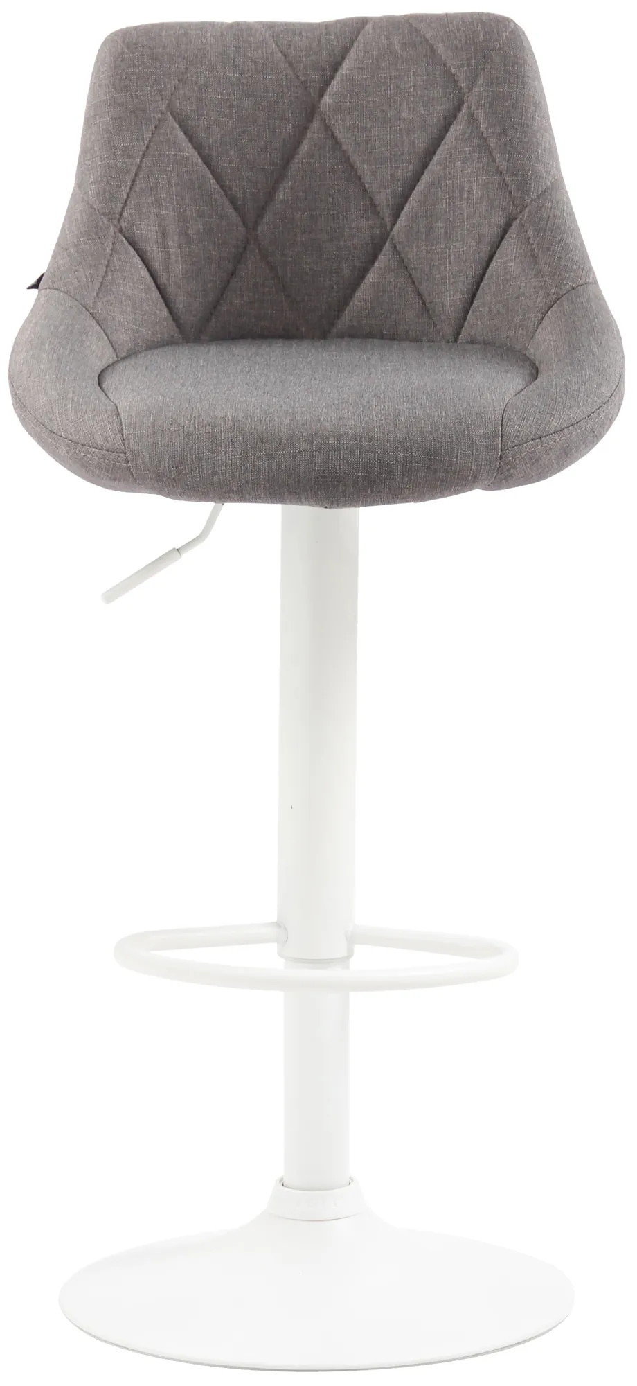 Barhocker Lazio Stoff 83-104x46x49 cm grau