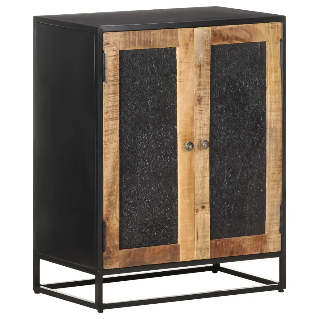 Sideboard 60x35x75 cm Raues Mangoholz