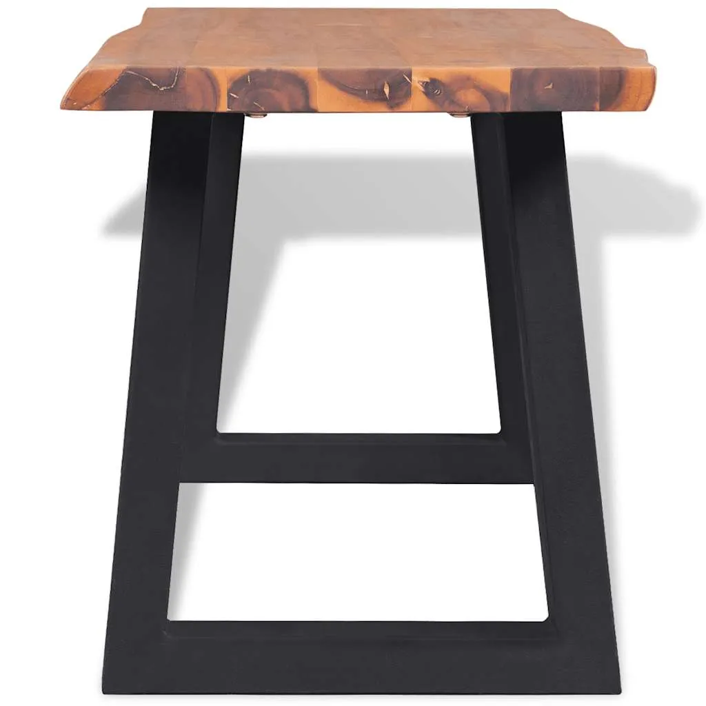 Sitzbank Akazienholz Massiv 145 cm
