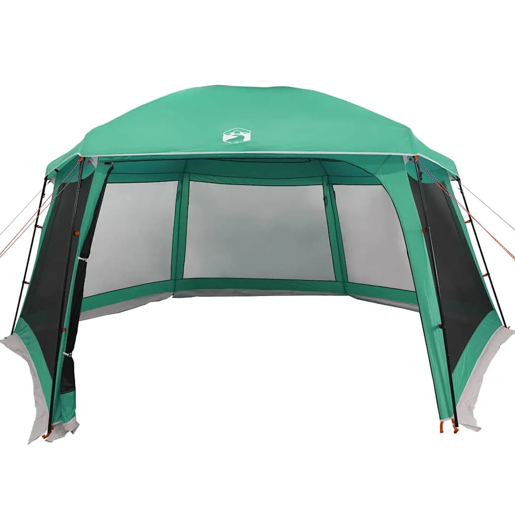 Poolzelt Meergrün 618x532x246 cm Wasserdicht mit Abnehmbarem Überzelt