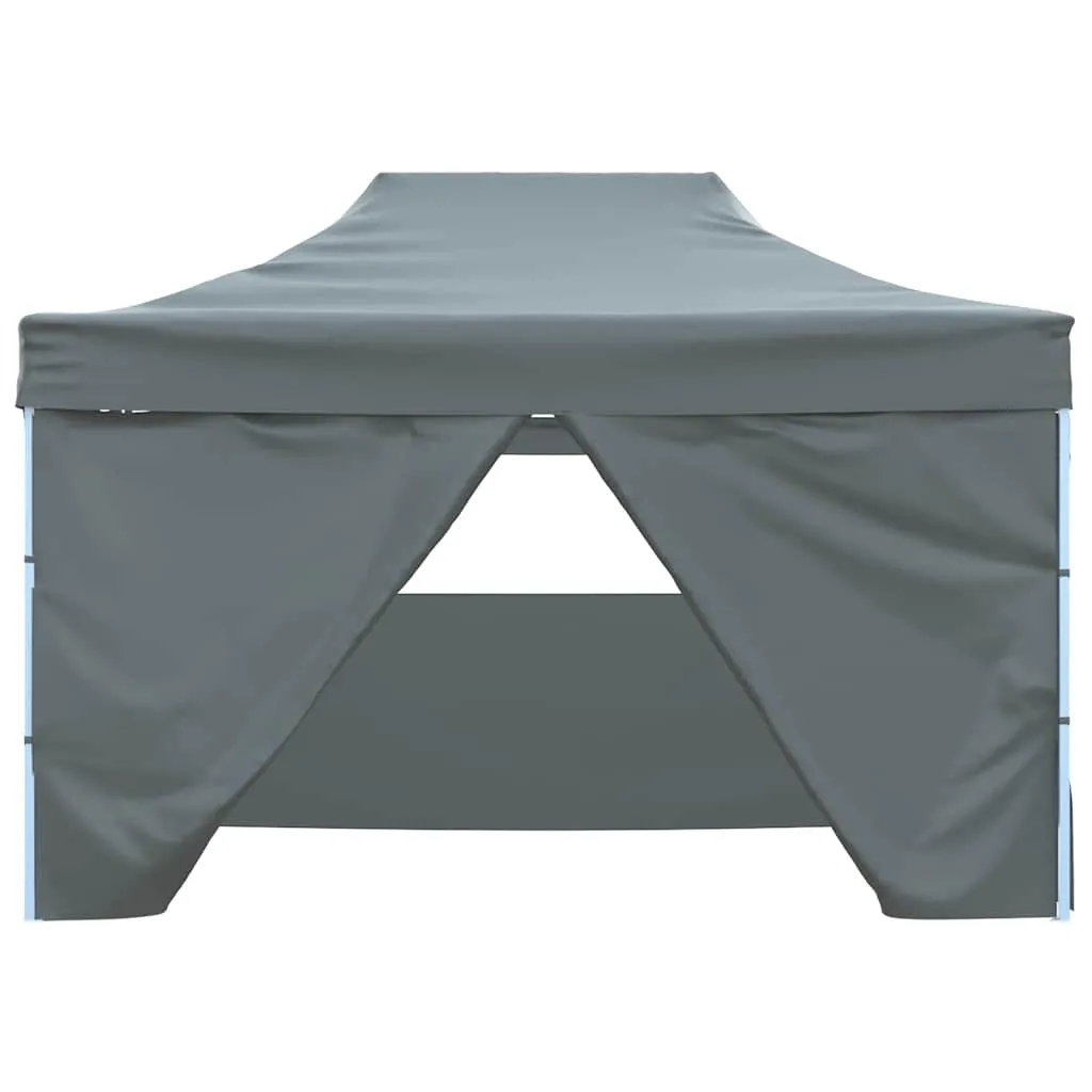 Faltbares Partyzelt Anthrazit 280x410x315 cm mit UV- und Wasserbeständigem Dach
