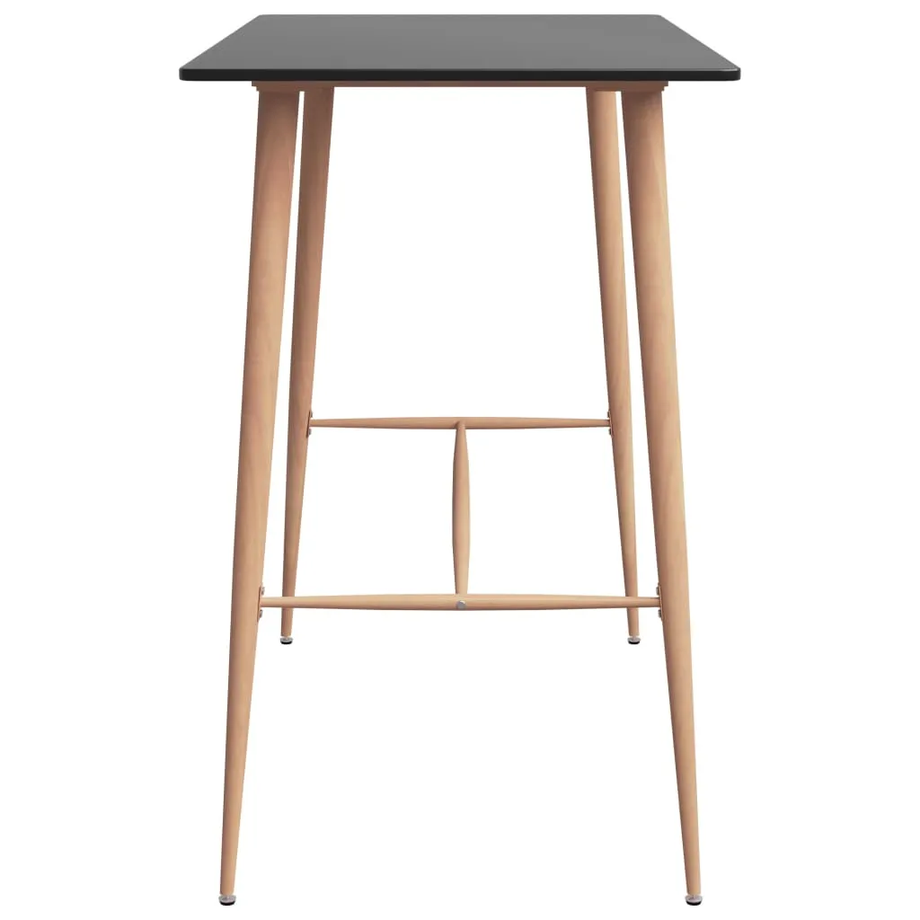Stylischer Stehtisch 120 x 60 x 105 cm in Schwarz