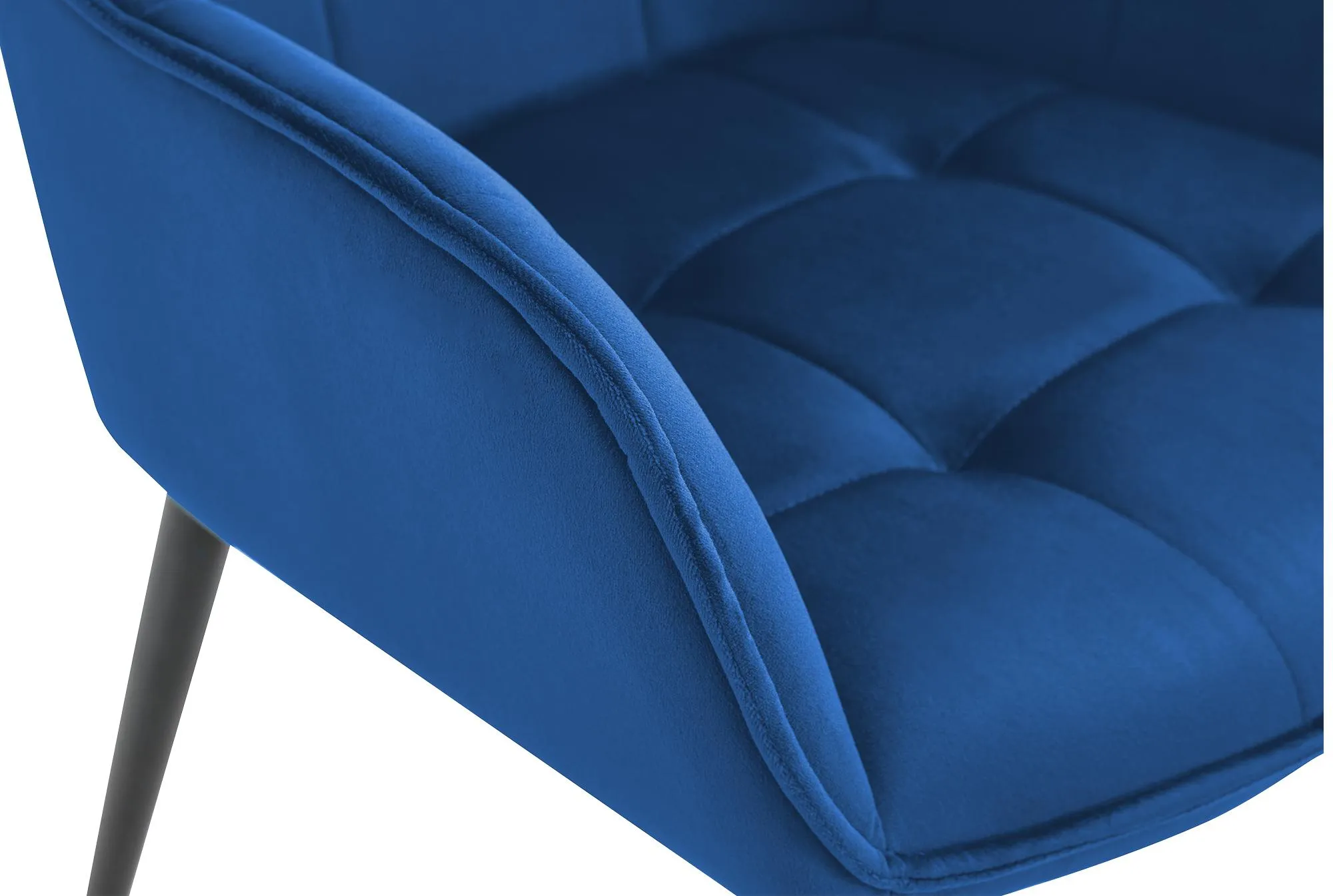 Esszimmerstuhl Ferndale Samt 62x58x86 cm dunkelblau