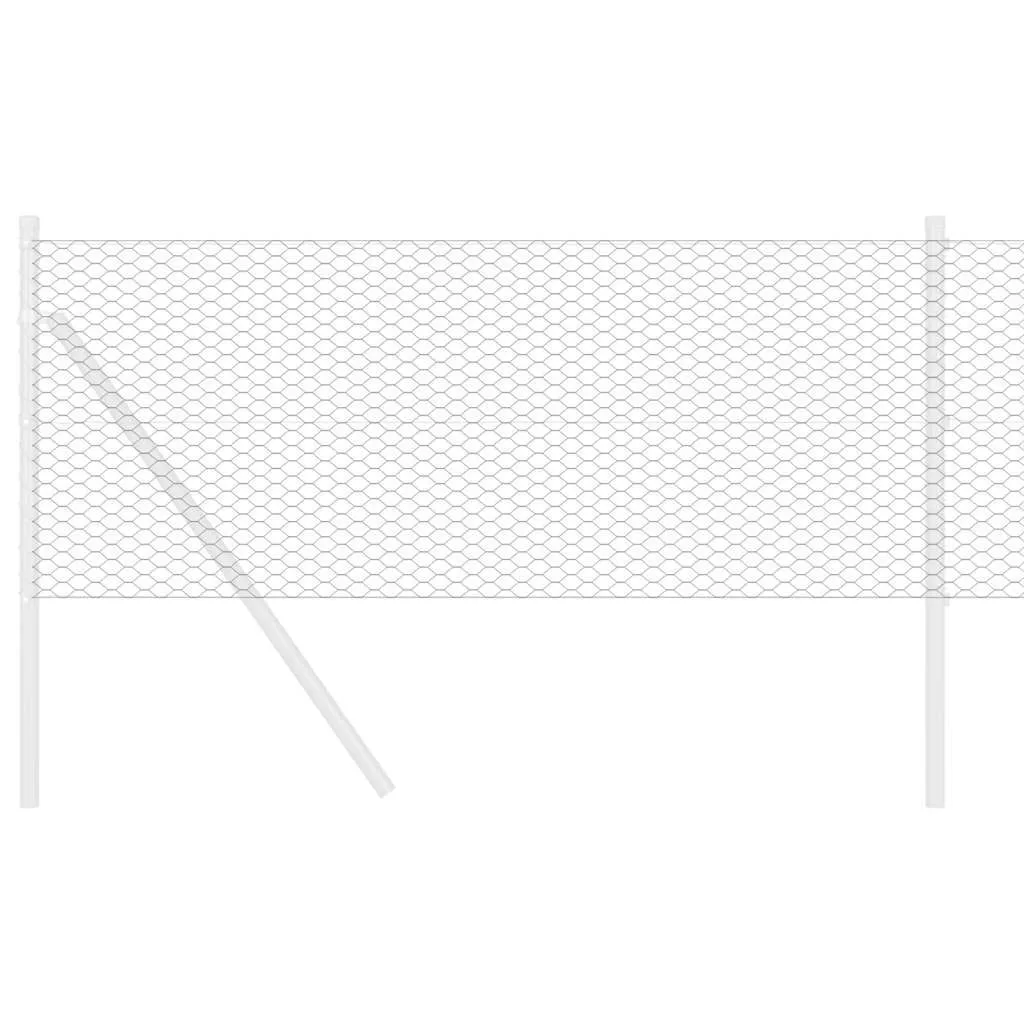 Hexagonzaun PVC Grau 100 x 0,4 m – Moderner Garten- und Terrassenzaun