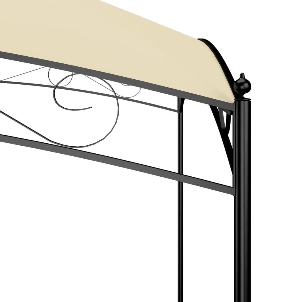 Pavillon 3x3m in Creme – Robuste Stahlkonstruktion für den Außenbereich