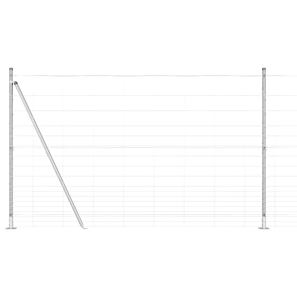 Robuster Zaunpfosten 2500 x 150 cm galvanisiert aus Stahl