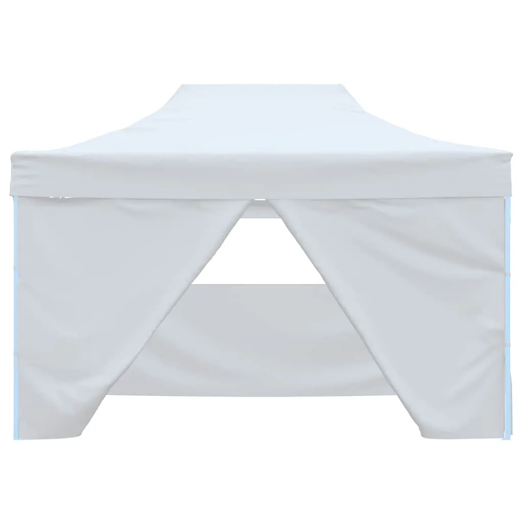 Faltbares Partyzelt 280x410x315 cm Weiß mit UV- und Wasserbeständigem Dach