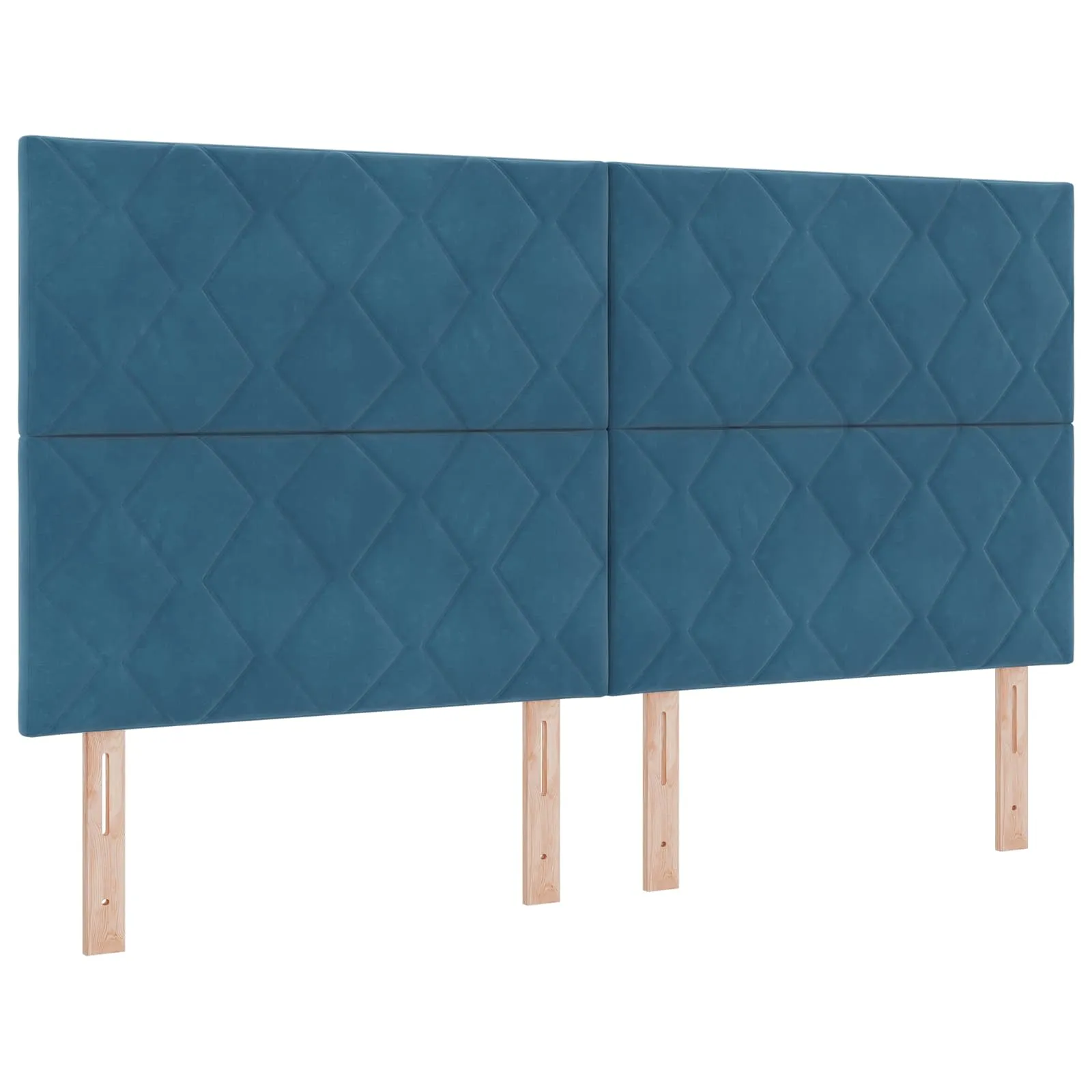 Ottoman-Bett mit Matratze 203x180x88 cm Dunkelblau