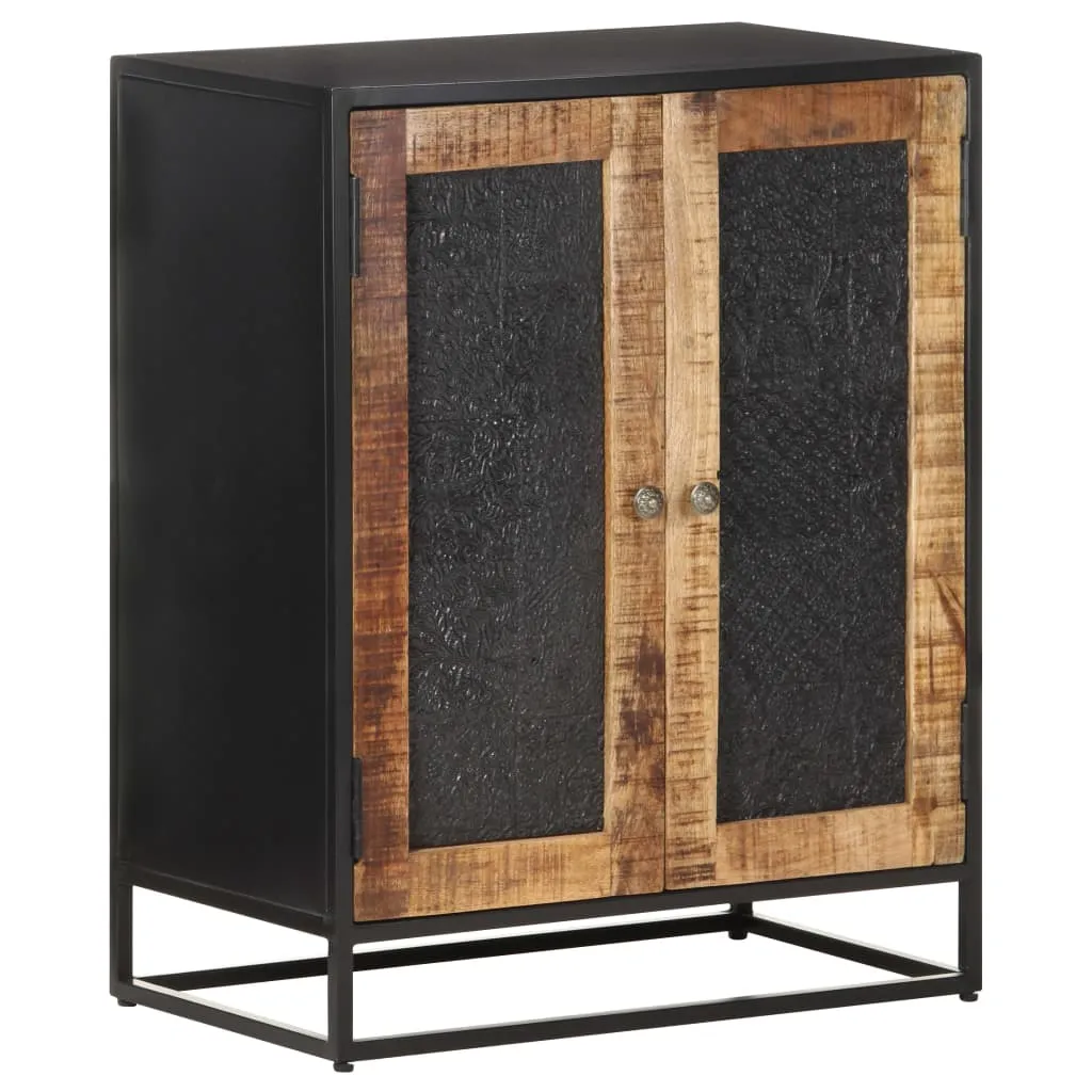 Sideboard 60x35x75 cm Raues Mangoholz