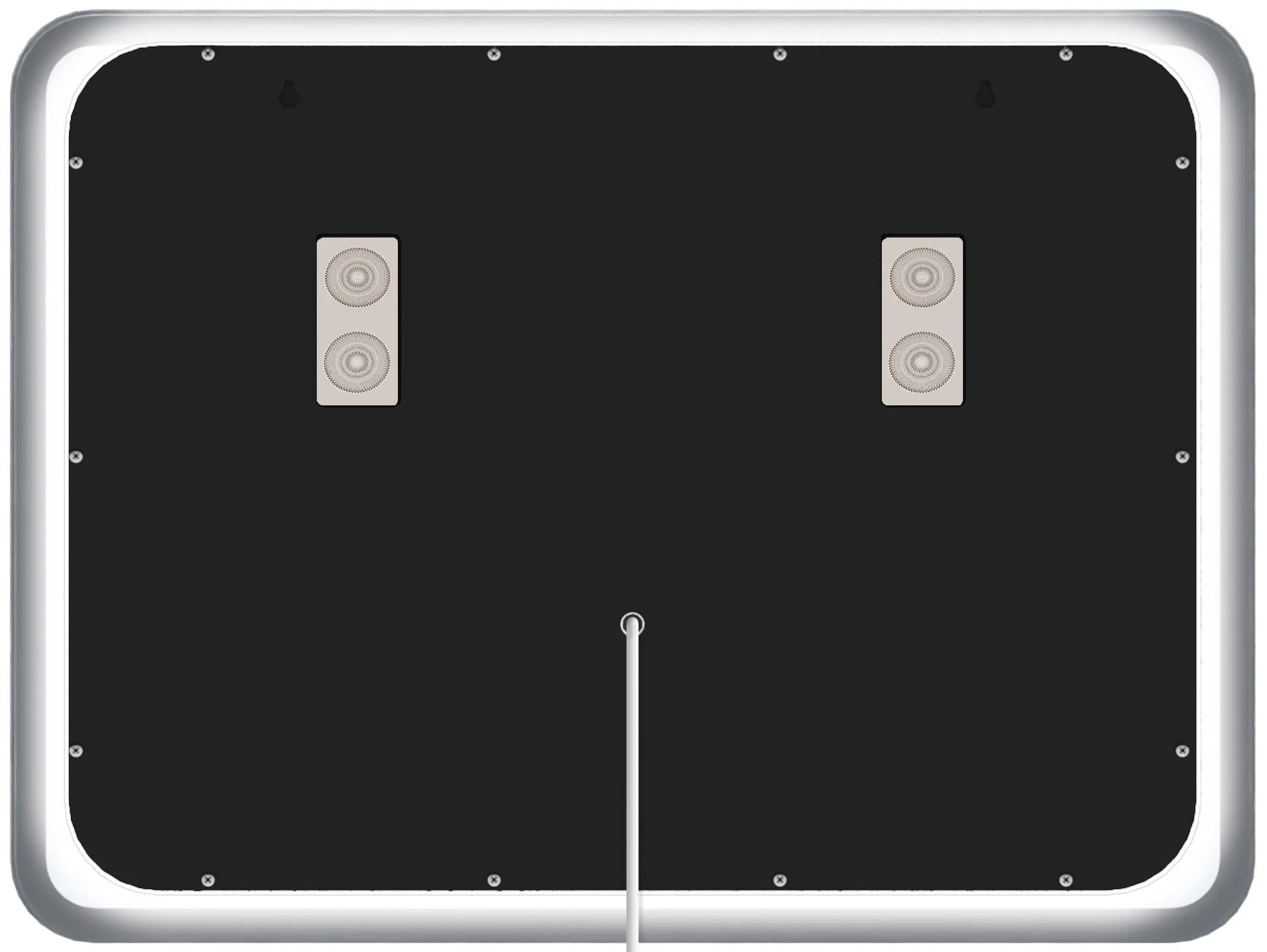 Badspiegel Jericho Bluetooth LED 80x60 cm Klarglas