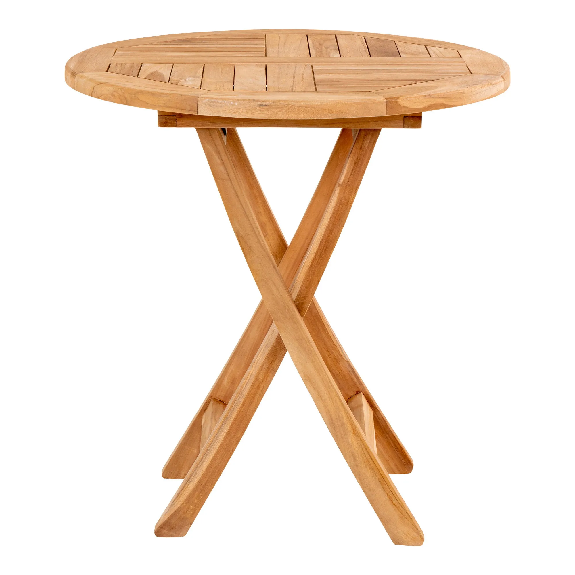 tinkaro Beistelltisch Oviedo Teakholz ø70x75 cm Natur