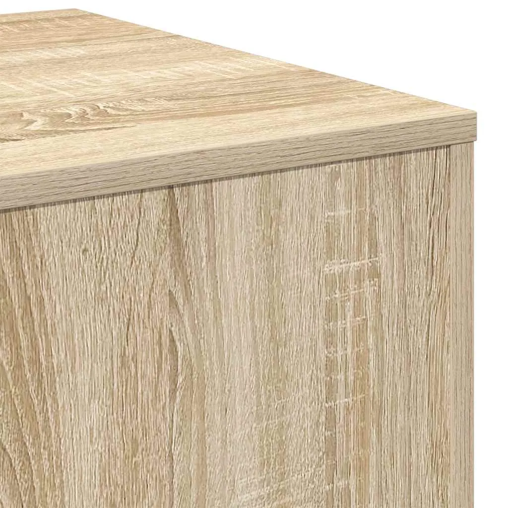 Beistelltische Set Sonoma-Eiche 45x45x45, 35x35x35 & 24x24x24 cm Massivholz