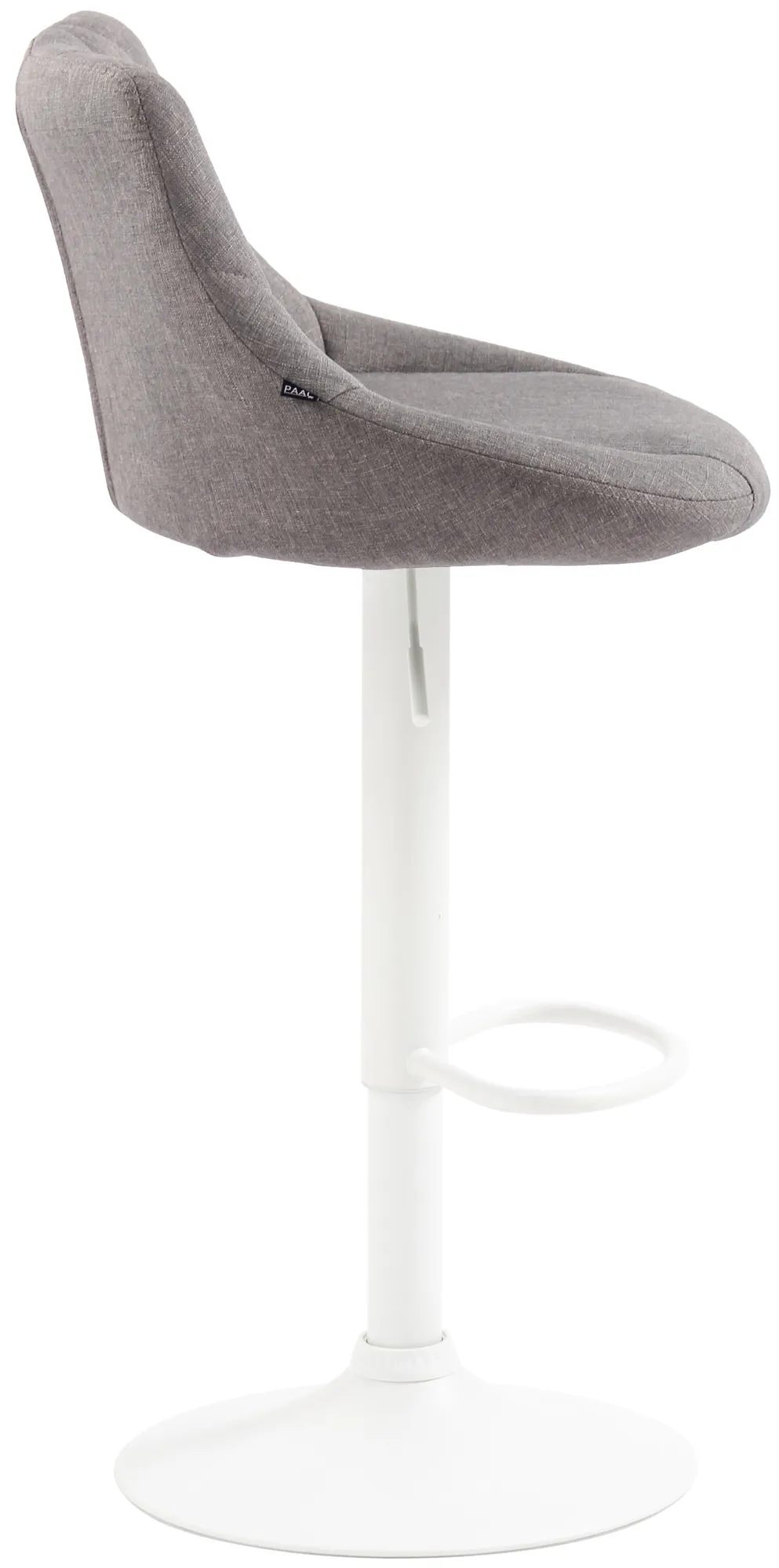 Barhocker Lazio Stoff 83-104x46x49 cm grau