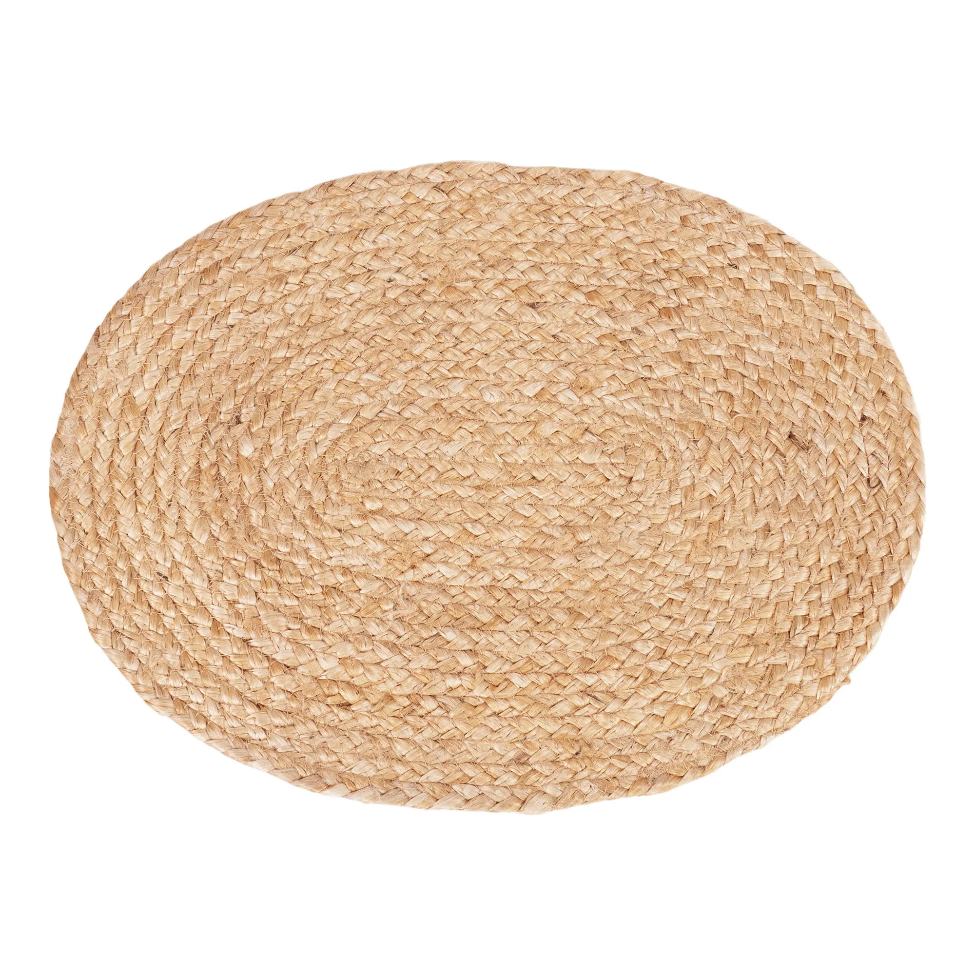 tinkaro Platzset geflochtene Jute oval 35x45 cm Natur 4er-Set