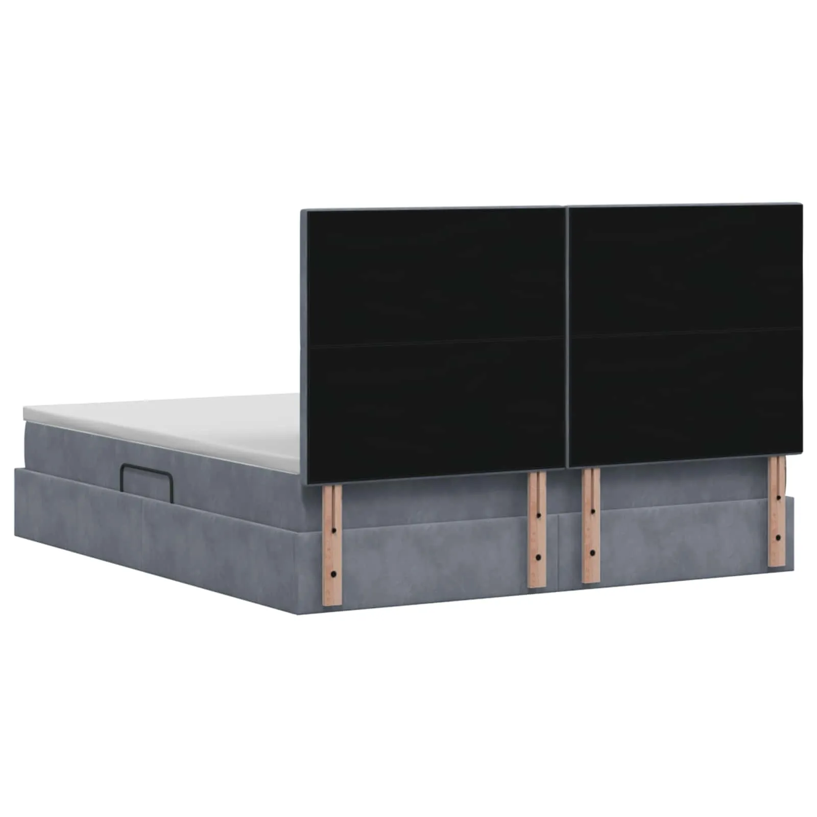 Stauraumbett mit Matratze 180x200 Dunkelgrau