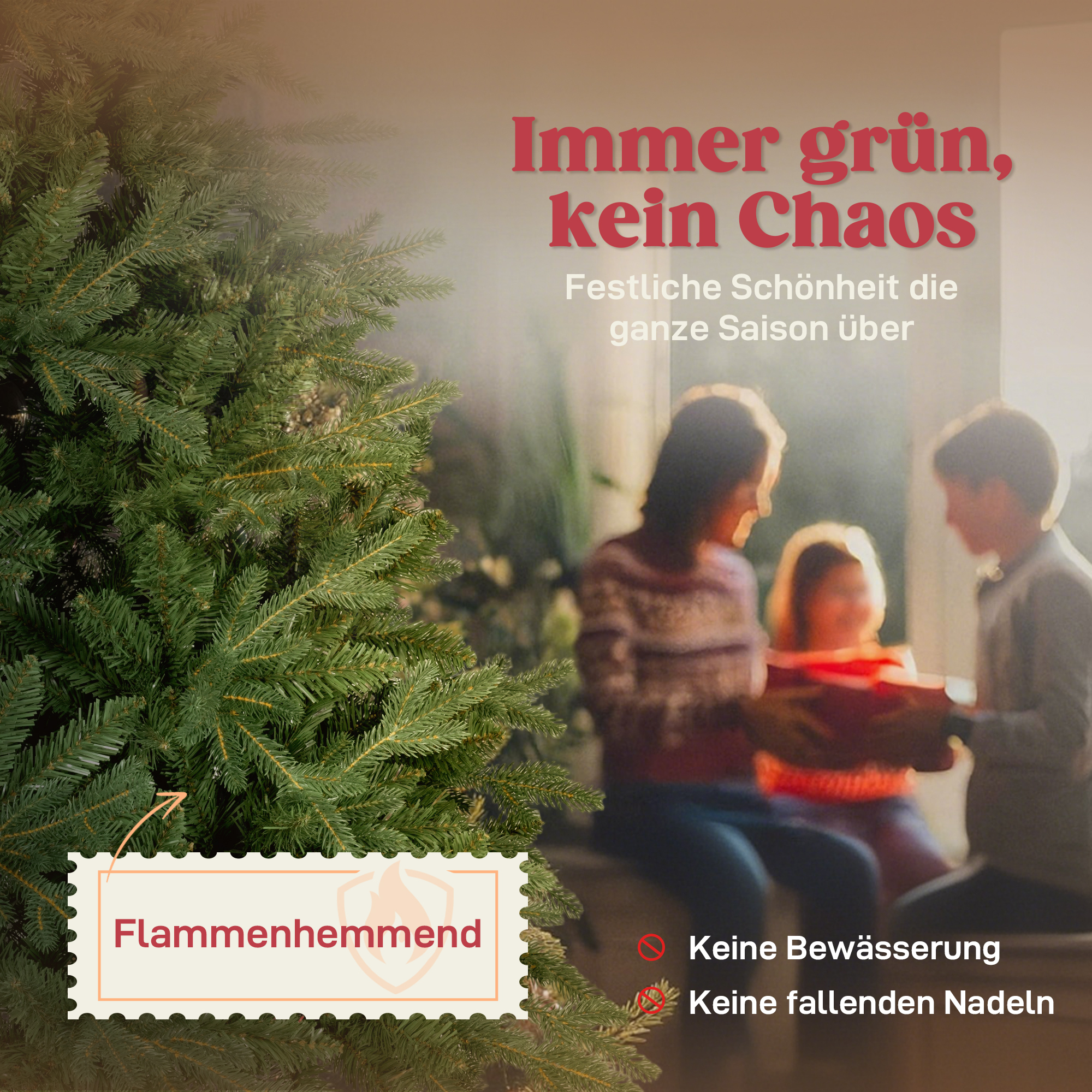 Künstlicher Weihnachtsbaum Nordische Kiefer 180 cm Grün