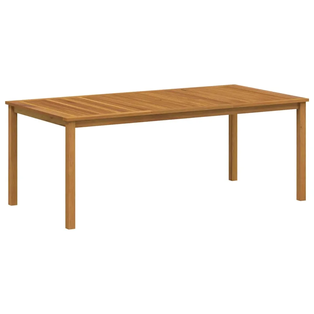 Modernes Garten-Dining-Set Echtholz 85x85x74 cm Beige