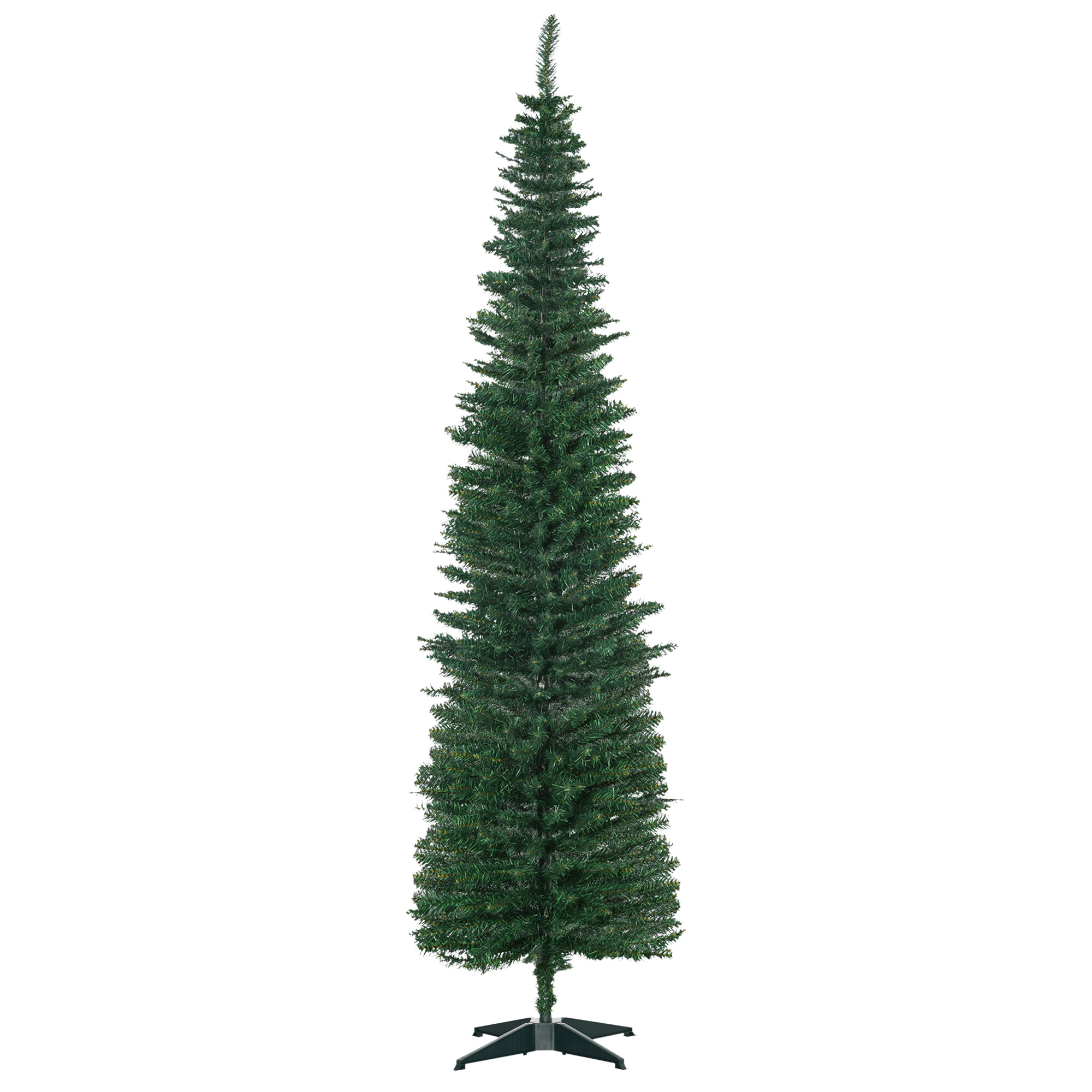 Künstlicher Weihnachtsbaum Tanne 2,1 m Kunststoff Grün mit Ständer