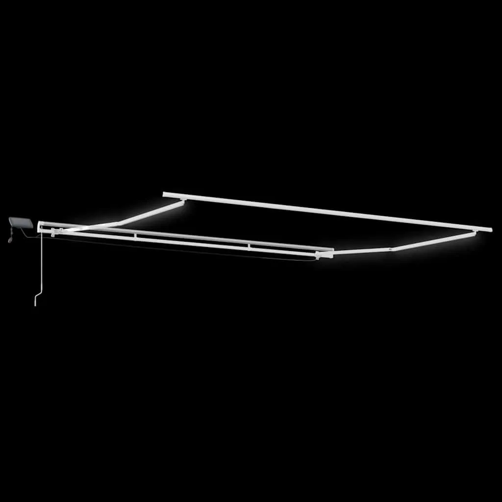 Moderner einziehbarer Markisenrahmen Aluminium 500x350x165 cm Weiß