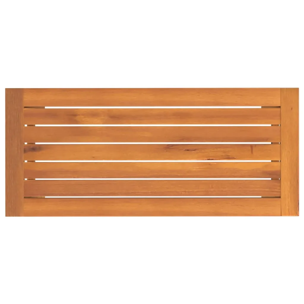 Gartenbank 80x35x45 cm Massivholz Akazie