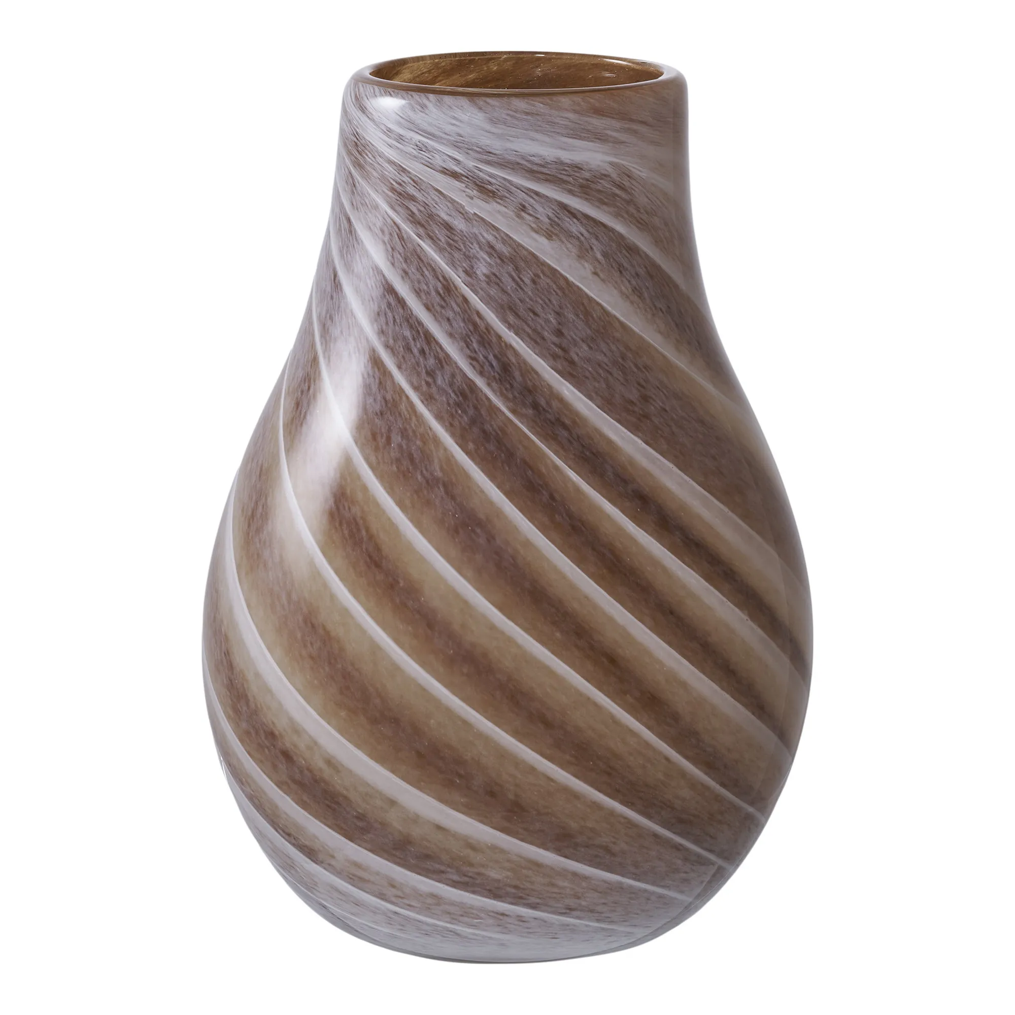 tinkaro Vase Glas ø16x23 cm Braun