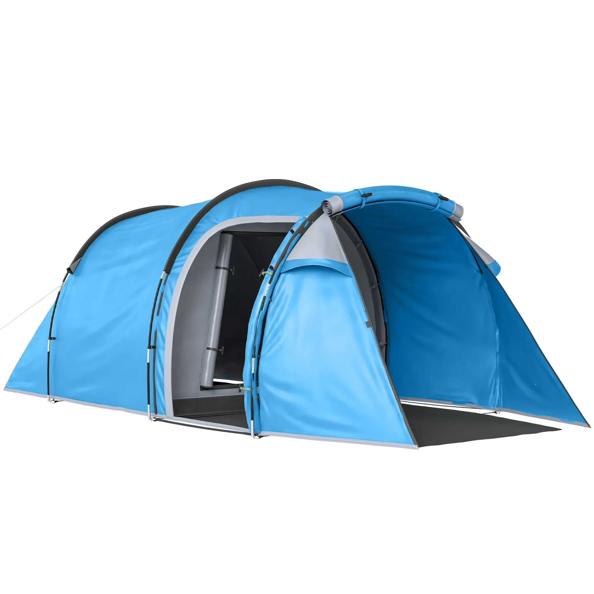 Campingzelt 2-3 Personen 426x206x154 cm Hellblau