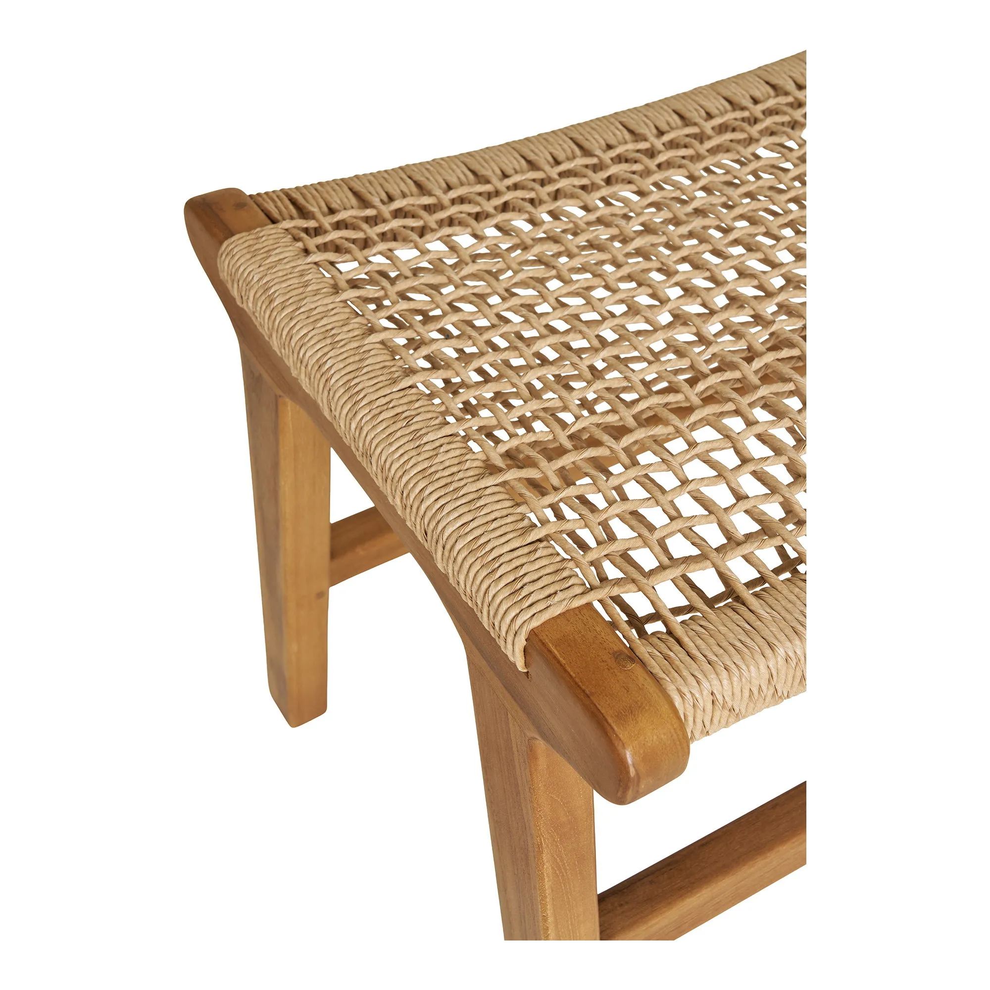 tinkaro Fußhocker Teak 60 x 40 x 42 cm Natur