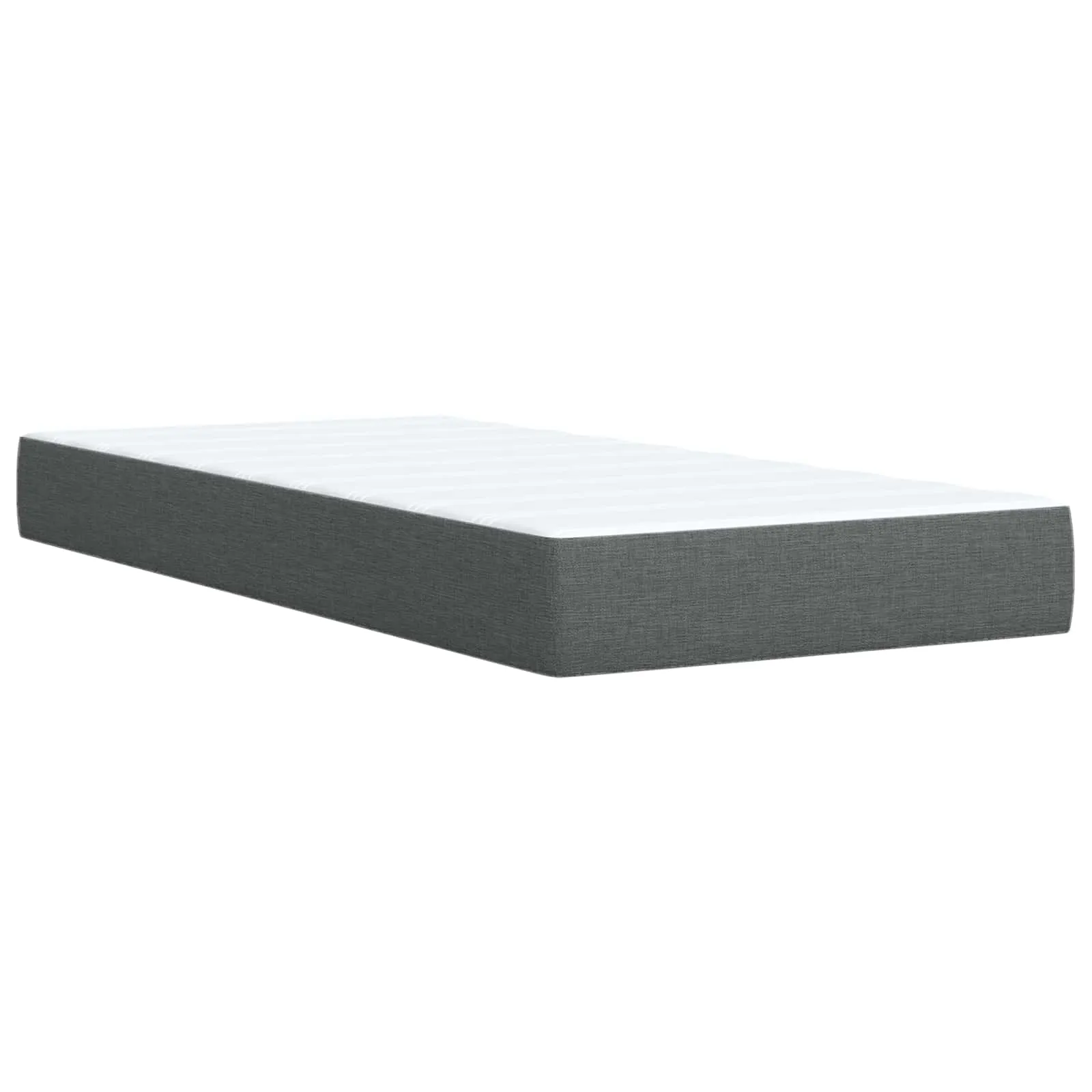 Ottoman Bett mit Matratze 200x200 cm Dunkelgrau