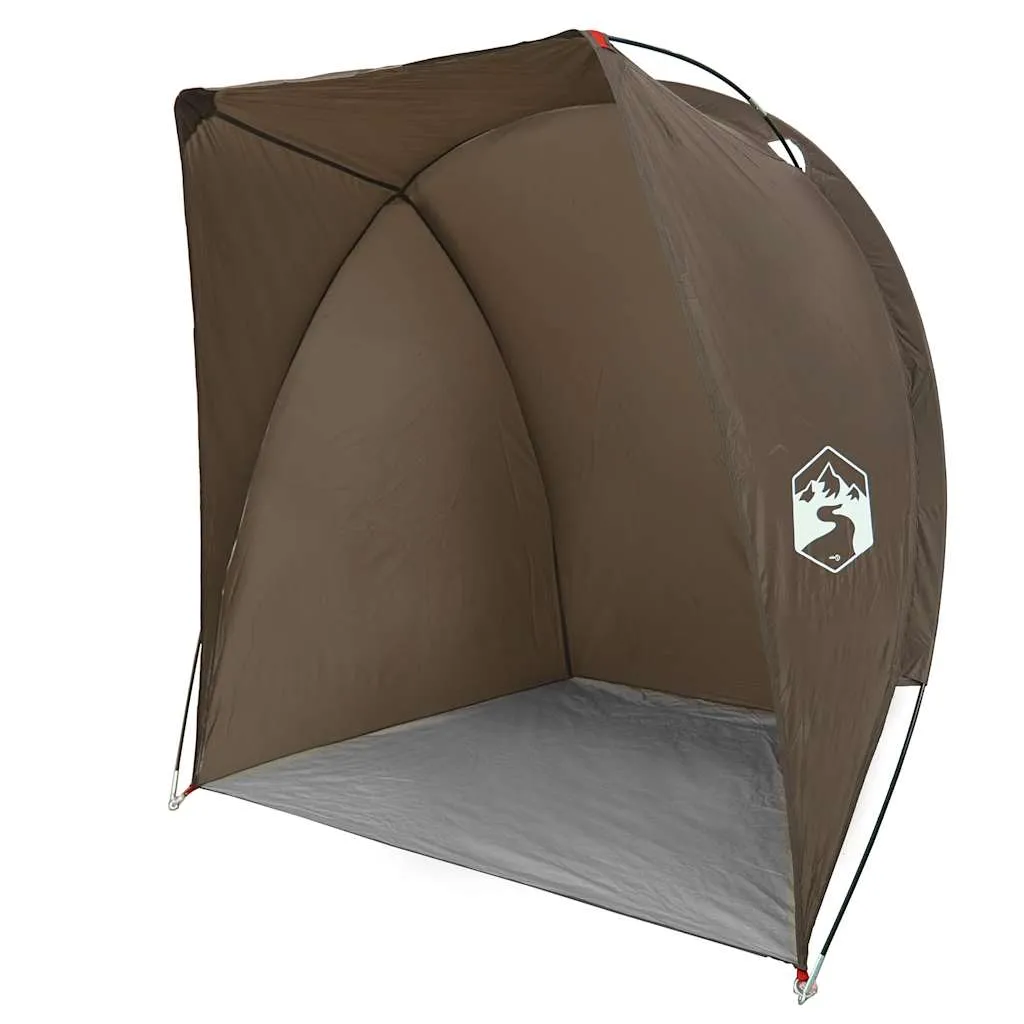 Angelzelt Campingzelt 150x100x150 cm Braun wasserdicht UV-Schutz