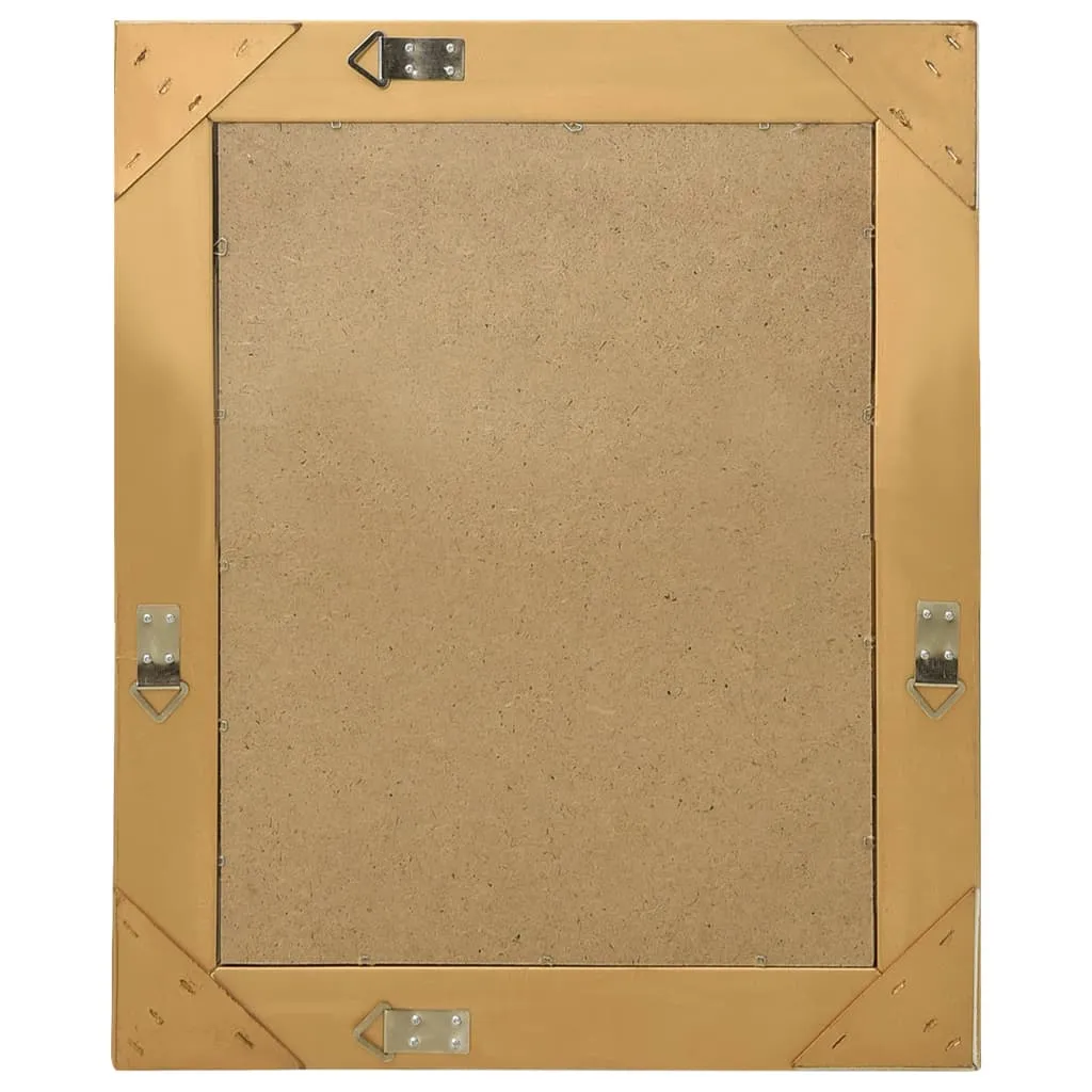 Wandspiegel Barock 50 x 60 cm Golden mit Massivholz Rahmen