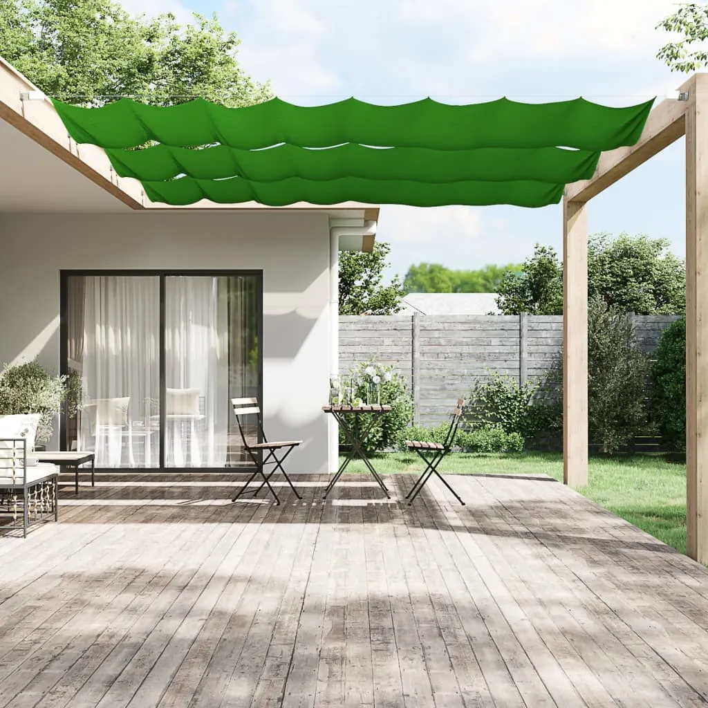 Vertikalmarkise 60x600 cm Hellgrün aus Oxford-Gewebe, wasserfest und UV-beständig