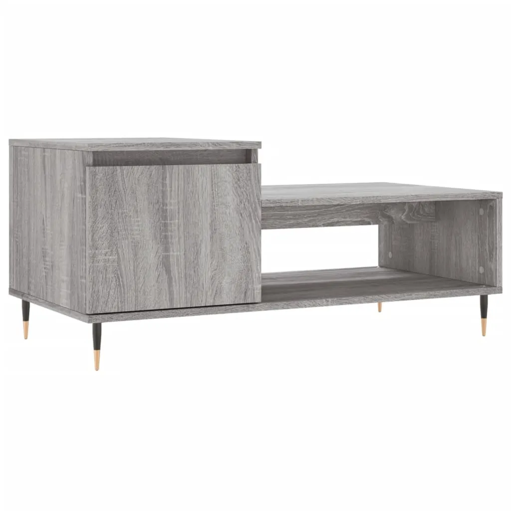 Couchtisch Grau Sonoma 100x50x45 cm Holzwerkstoff Couchtisch Grau Sonoma 100x50x45 cm Holzwerkstoff