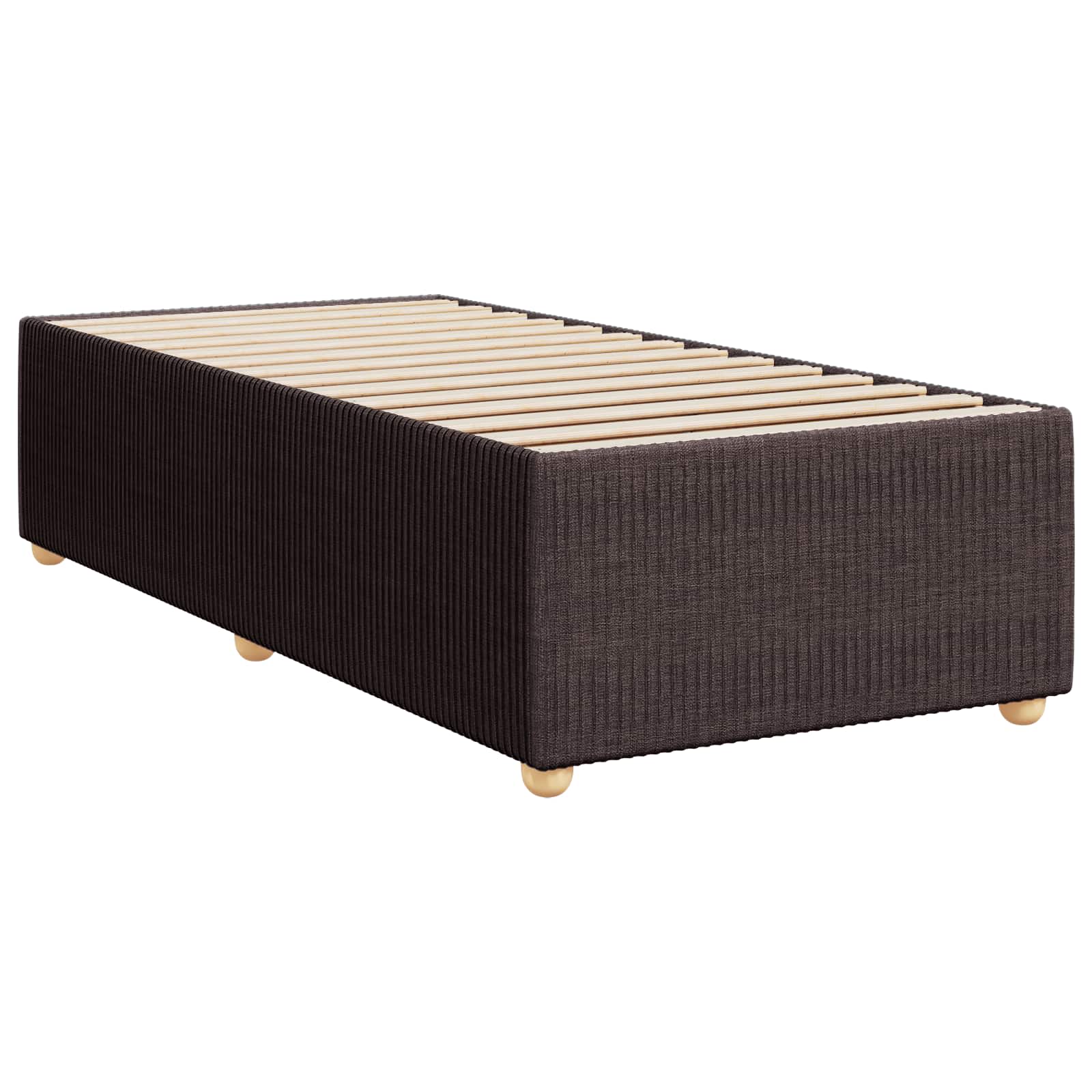 Boxspringbett mit Matratze, LED-Beleuchtung, 80x200 cm, Braun