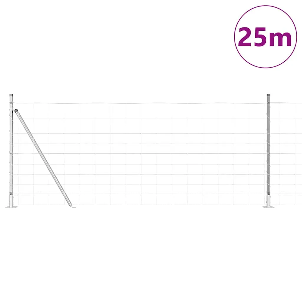 Robuster Zaunpfosten 2500 x 100 cm galvanisiert aus Stahl