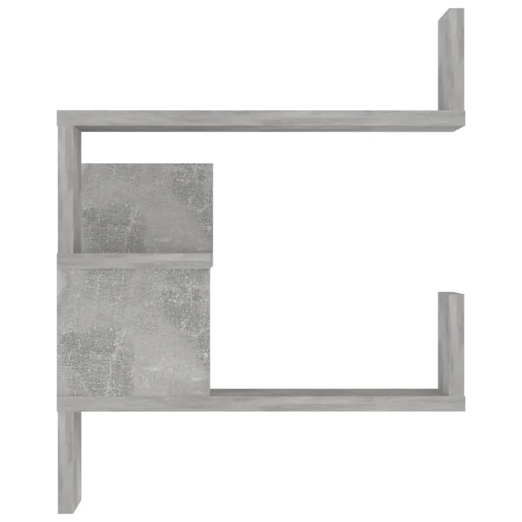Eckregal Betongrau 40 x 40 x 50 cm aus Holzwerkstoff
