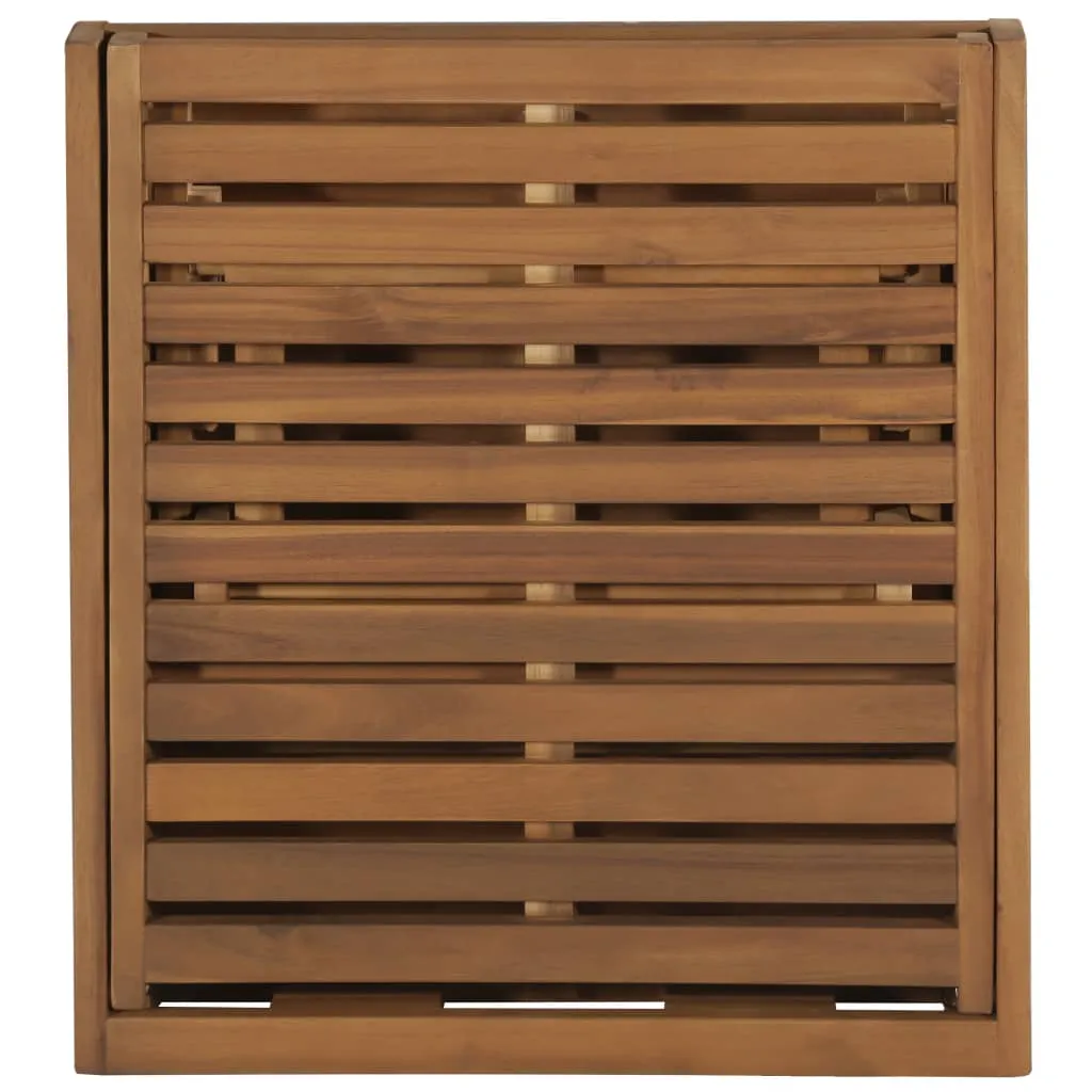 Echtholz Sonnenliege 200 x 61 x 30/86 cm Beige