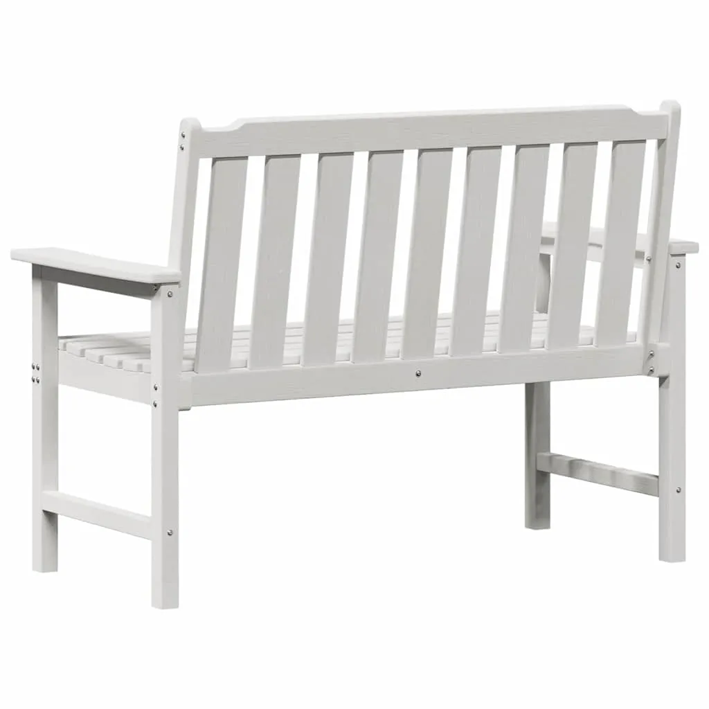 Modernes Gartenmöbel 120 x 59 x 88 cm Weiß aus HDPE