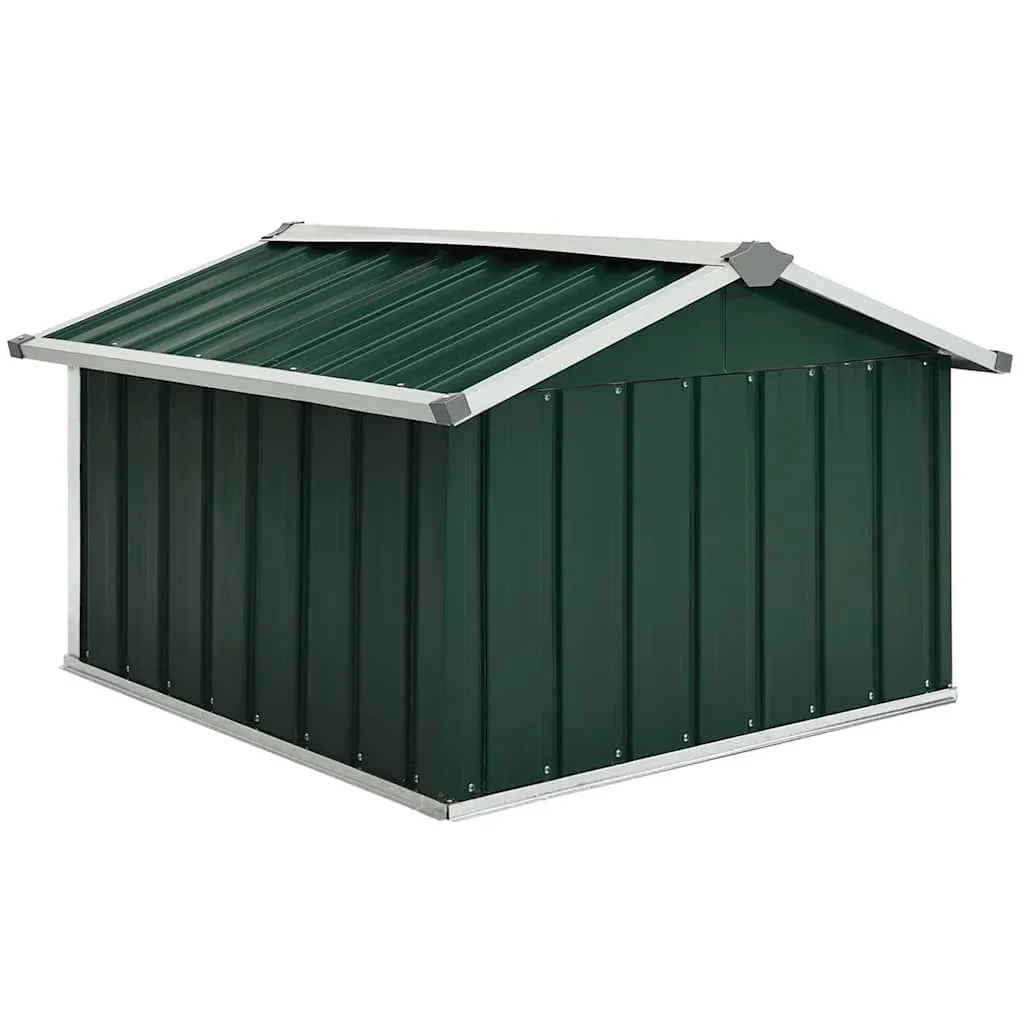 Rasenmäher Garage 92x97x63 cm Verzinkter Stahl Grün