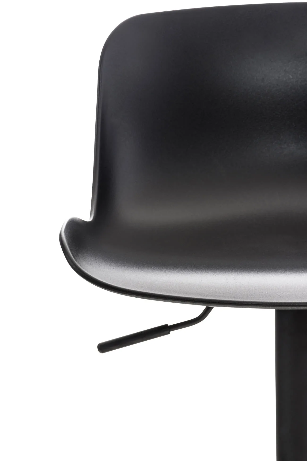 Barhocker Almada 81-102x44x45 cm schwarz