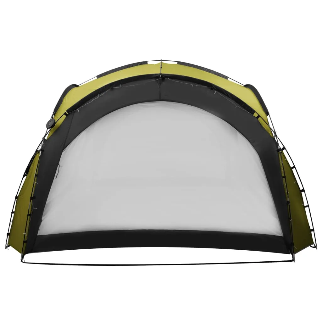Grünes Partyzelt 3,6 x 3,6 x 2,3 m mit UV-Schutz und LED-Beleuchtung