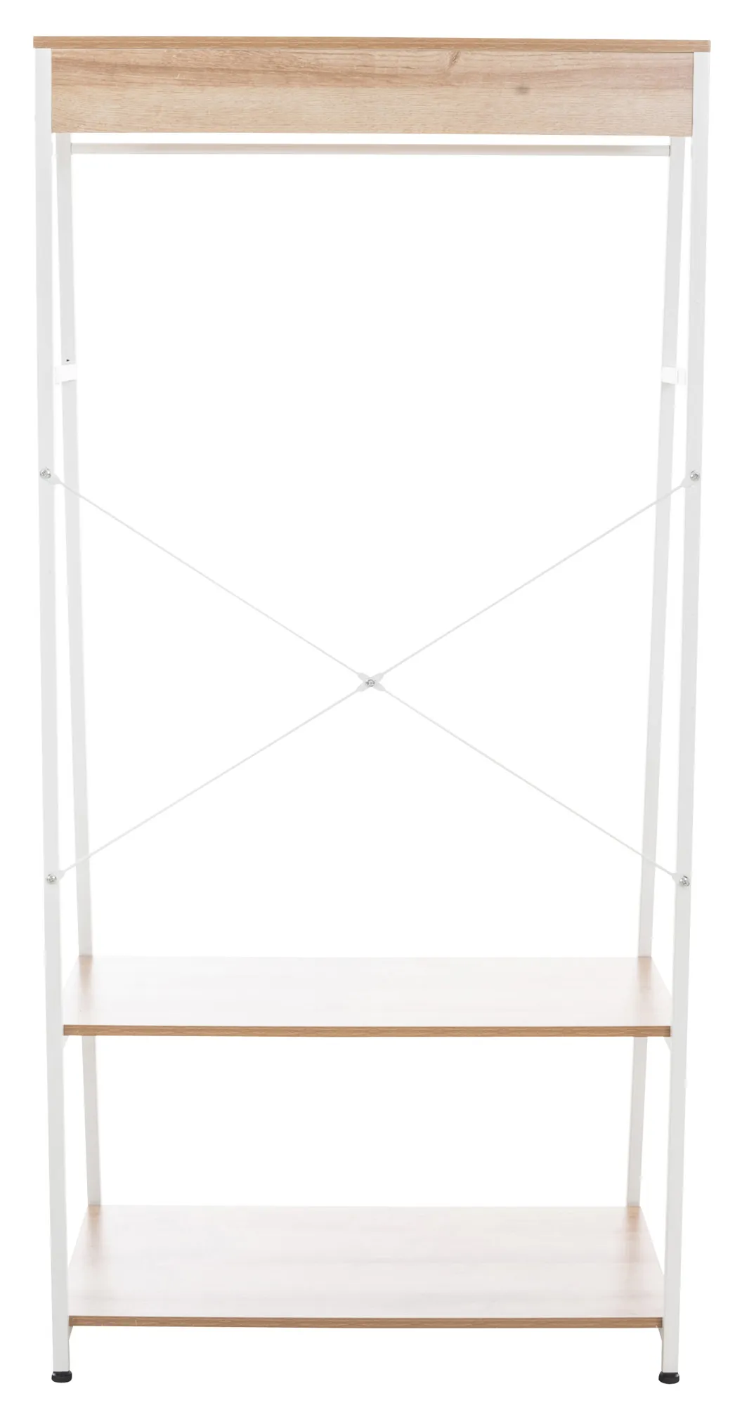 Kleiderständer Luton 167x80x44 cm natura/weiß