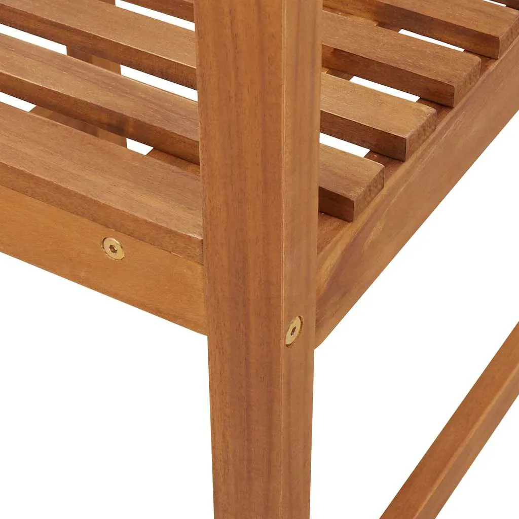 Gartenstuhl Braun 50 x 50 x 91cm Massivholz Akazie