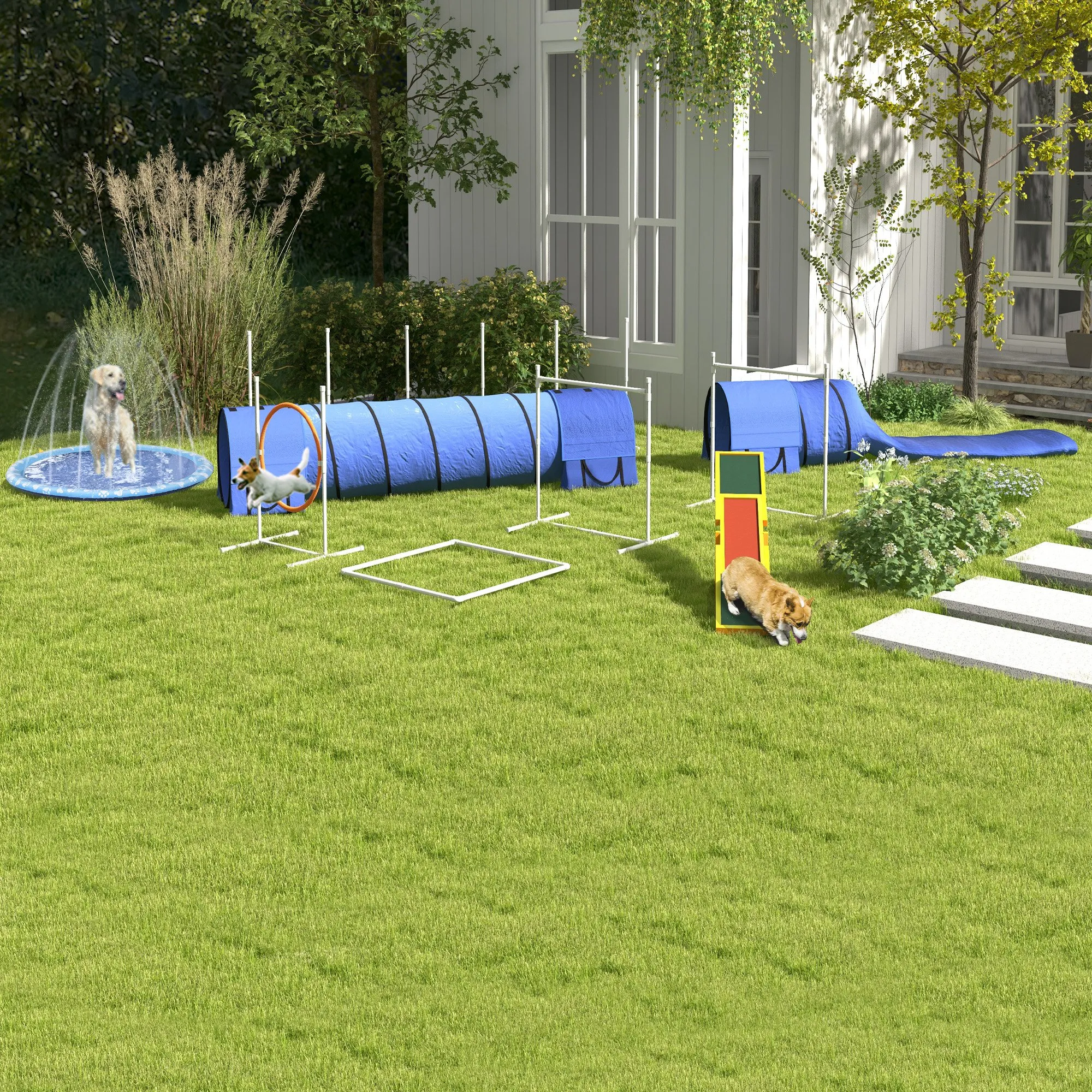 Hundewippe für Agility Training aus Tannenholz, 180 x 30 cm