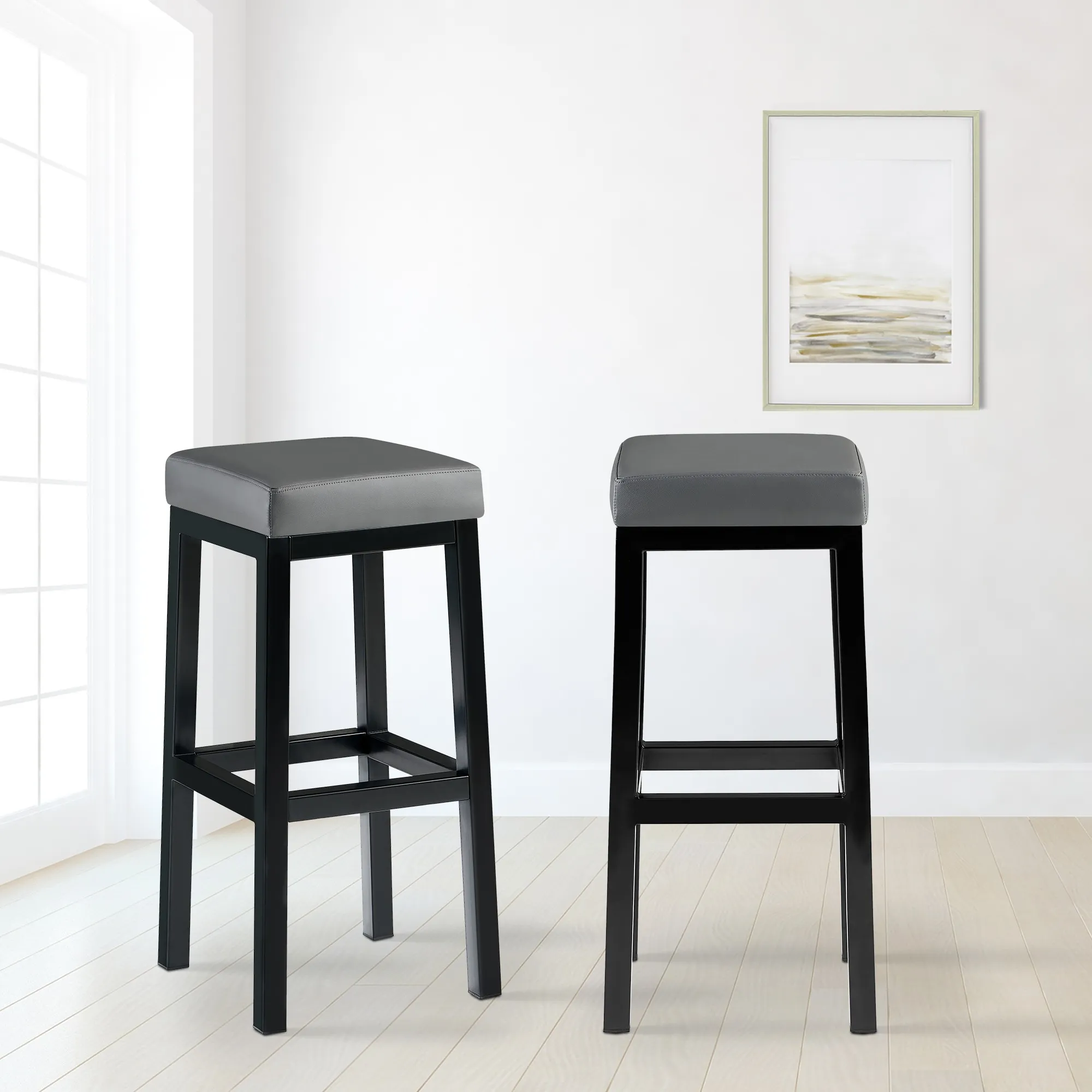 Barhocker Taylor Sitzhöhe 83 cm Schwarz
