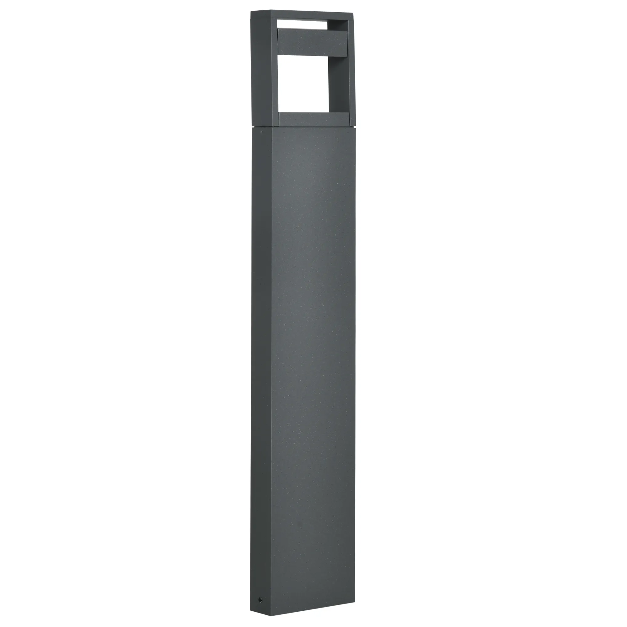 Gartenlampe Wegleuchte LED Aluminium Dunkelgrau 16x5x90 cm