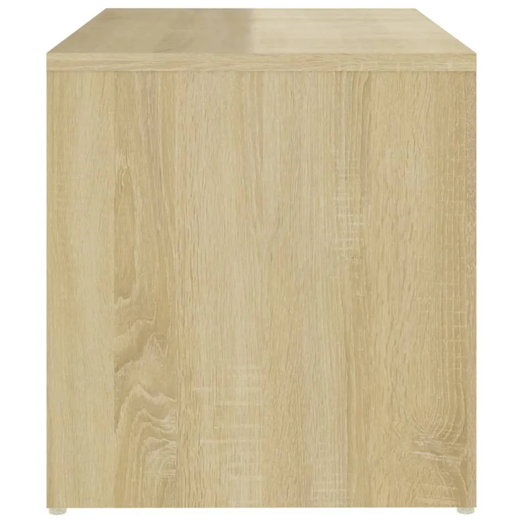 Moderner Beistelltisch Sonoma-Eiche 59x36x38 cm mit viel Stauraum