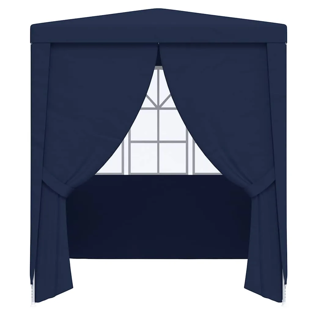 Partyzelt Blau 2 x 2 x 2,4 m mit UV- und wasserbeständigem Material