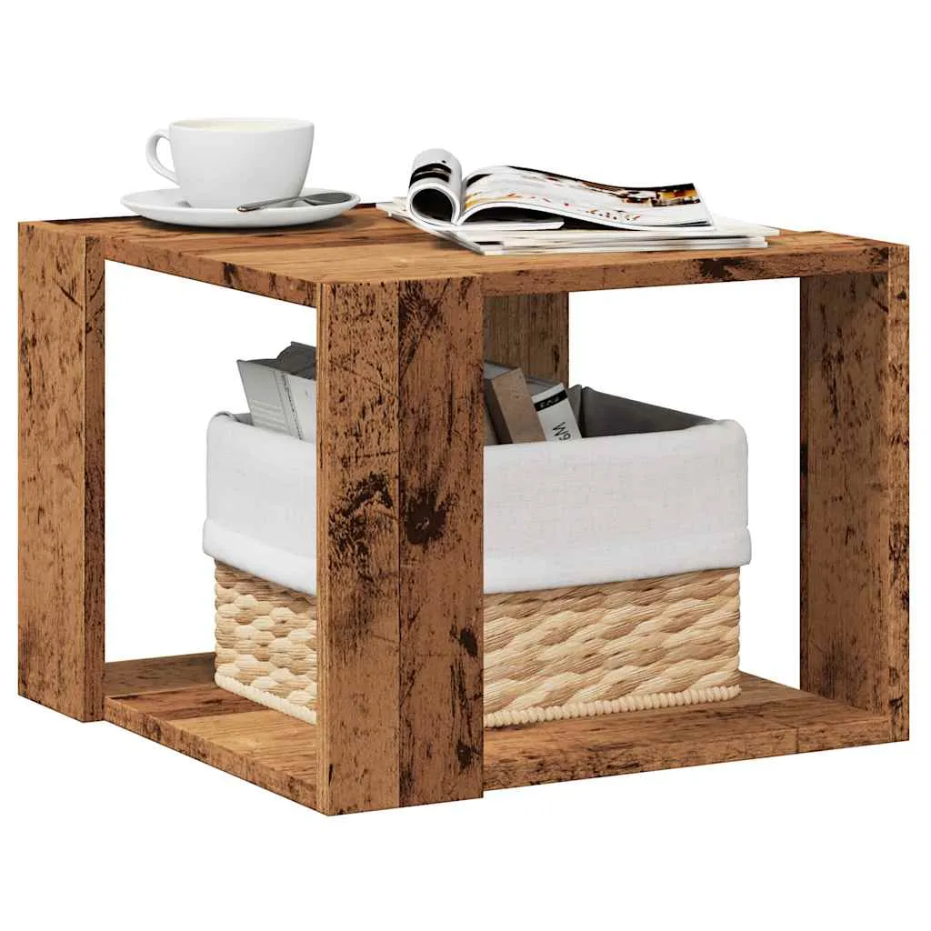 Beistelltisch Holzwerkstoff 40x40x30 cm Altholz Farbe