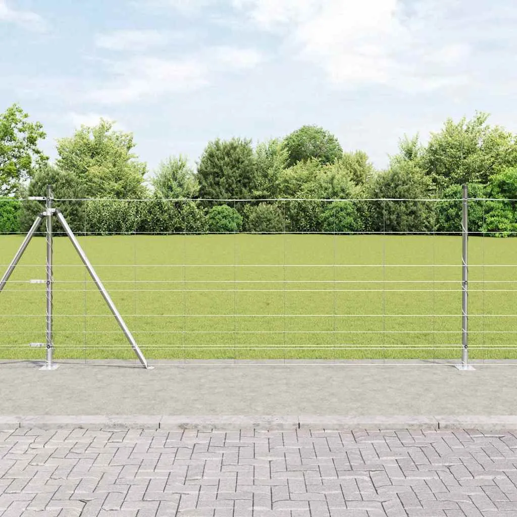 Außenzaunpfosten Stahl galvanisiert 2500 x 100 cm modern rechteckig